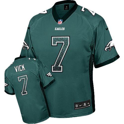 Jerseys Factory Cheap Nike Eagles #7 Michael Vick Midnight Green