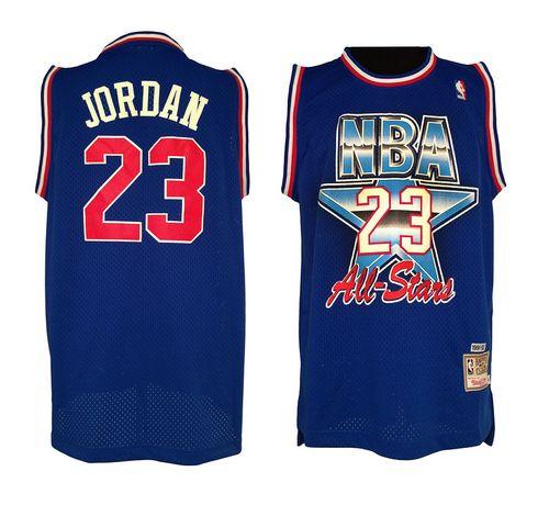 Jerseys Factory Cheap Bulls #23 Michael Jordan Blue 1992 All Sta