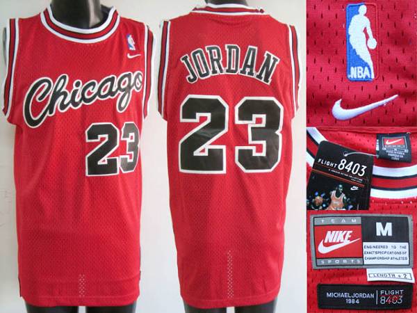 Jerseys Factory Cheap Bulls #23 Michael Jordan Embroidered Red C