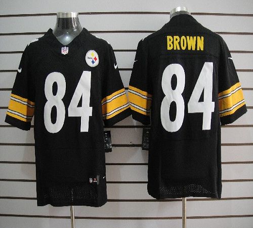 Jerseys Factory Cheap Nike Steelers #84 Antonio Brown Black Team