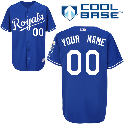 Jerseys Factory Cheap Royals Personalized Authentic Blue Cool Ba
