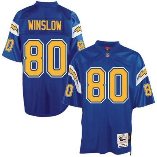 Jerseys Factory Cheap Mitchell And Ness Chargers #80 Kellen Wins