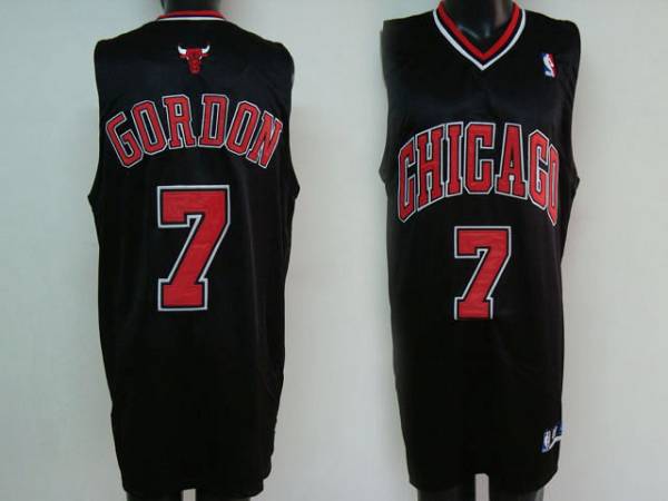 Jerseys Factory Cheap Bulls #7 Ben Gordon Embroidered Black NBA
