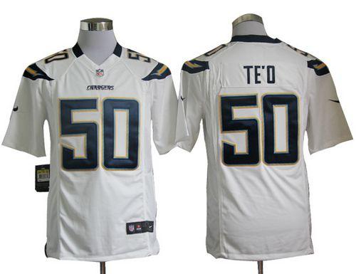 Jerseys Factory Cheap Nike Chargers #50 Manti Te'o White Men's E