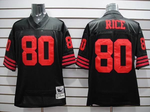 Jerseys Factory Cheap Mitchell and Ness 49ers Jerry Rice #80 Emb