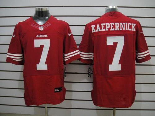 Jerseys Factory Cheap Nike 49ers #7 Colin Kaepernick Red Team Co