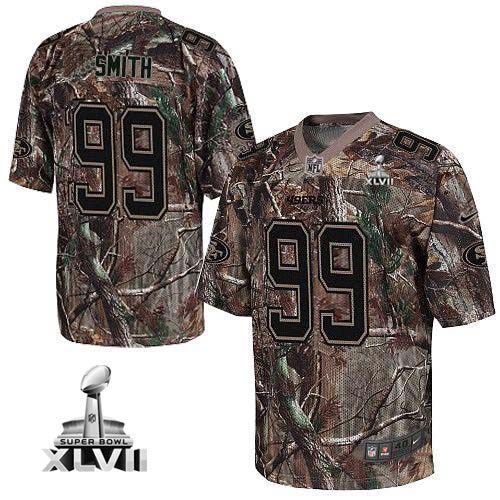 Jerseys Factory Cheap Nike 49ers #99 Aldon Smith Camo Super Bowl