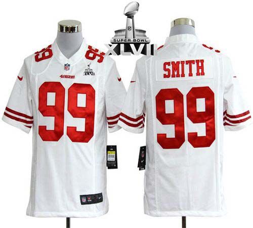 Jerseys Factory Cheap Nike 49ers #99 Aldon Smith White Super Bow