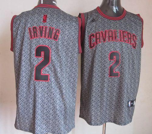 Jerseys Factory Cheap Cavaliers #2 Kyrie Irving Grey Static Fash