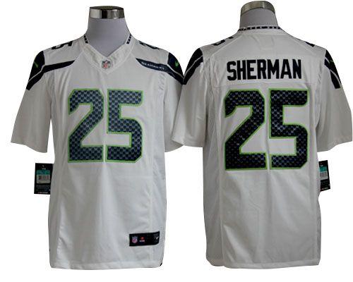 Jerseys Factory Cheap Nike Seahawks #25 Richard Sherman White Me