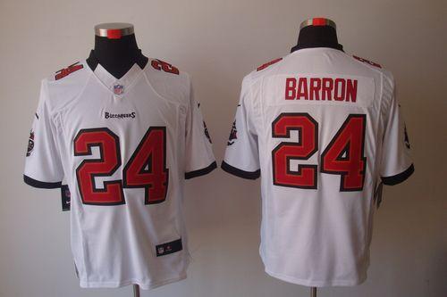 Jerseys Factory Cheap Nike Buccaneers #24 Mark Barron White Men'