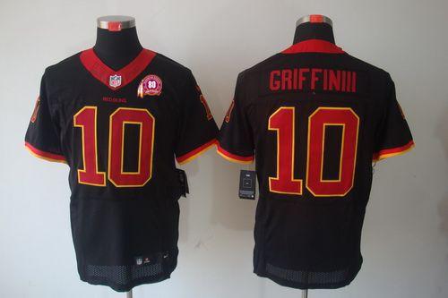 Jerseys Factory Cheap Nike Redskins #10 Robert Griffin III Black