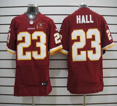 Jerseys Factory Cheap Nike Redskins #23 DeAngelo Hall Burgundy R